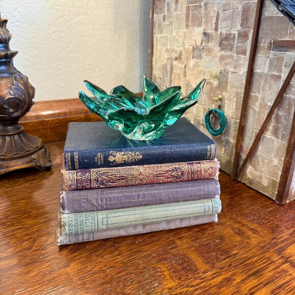 Vintage Bohemian Czech Chribska Art glass Bowl by Joseph Hospodka - Picture 10 of 11